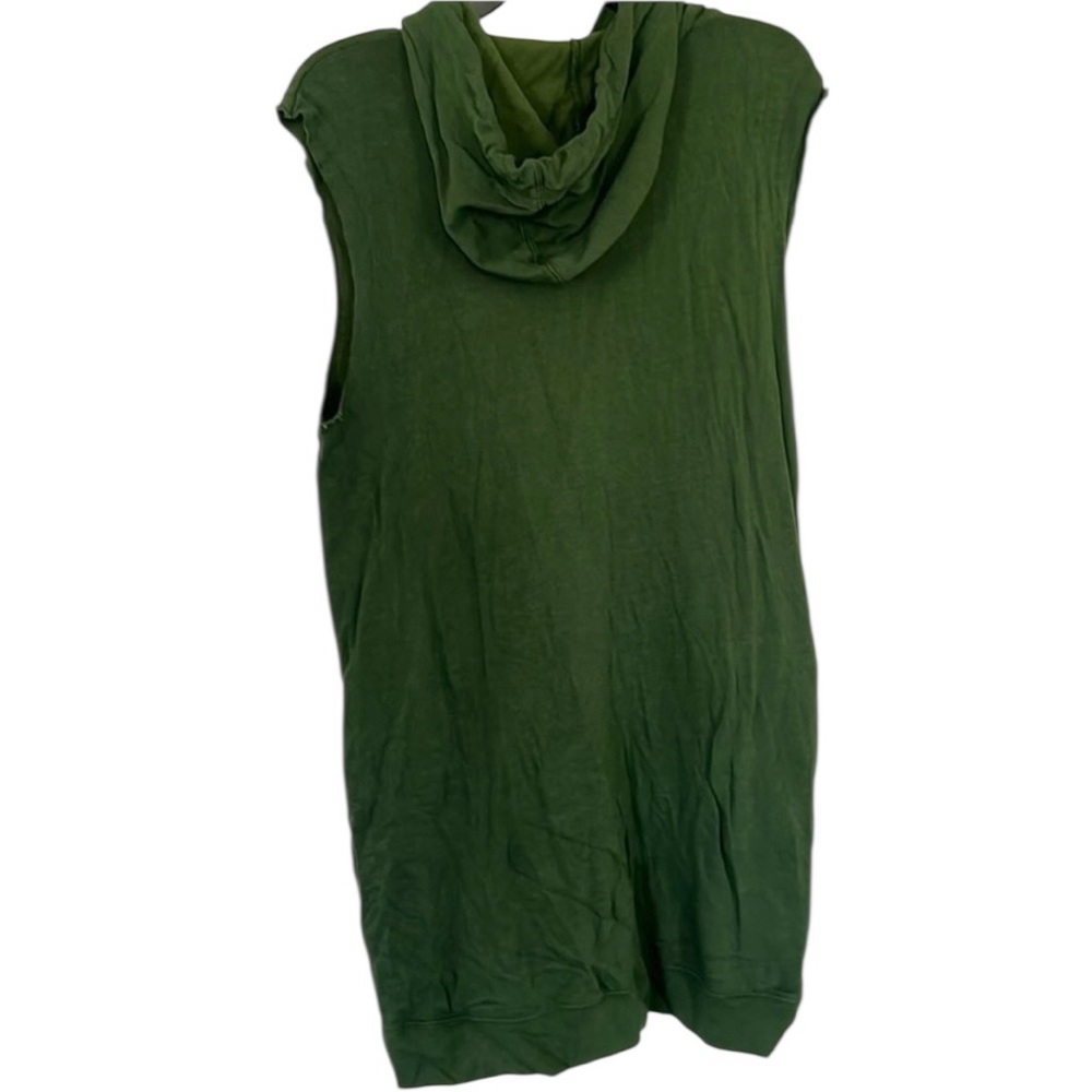 Zadig & Voltaire Hooded Sleeveless Rock & Roll Olive Dress Distressed Medium - Picture 2 of 13